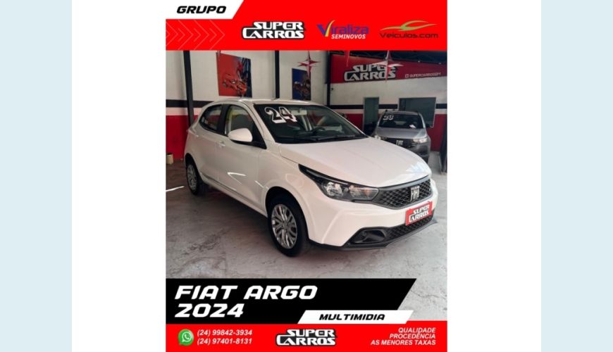 FIAT ARGO - BRANCO - 2024 Foto 2 (Grande)