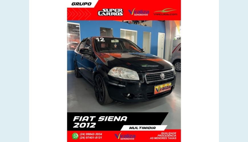 FIAT SIENA - PRETO - 2012 Foto 2 (Grande)