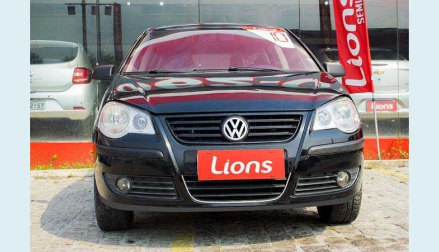 VOLKSWAGEN POLO SEDAN 1.6 8V FLEX - PRETO - 2010 Foto 2 (Grande)