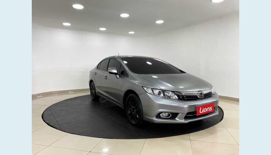 HONDA CIVIC NEW LXR 2.0 I-VTEC AUT. FLEX - CINZA - 2014 Foto 2 (Grande)