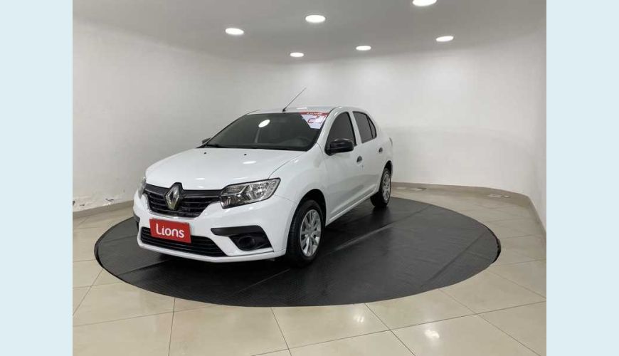 RENAULT LOGAN ZEN 1.0 12V SCE FLEX - BRANCO - 2020 Foto 2 (Grande)