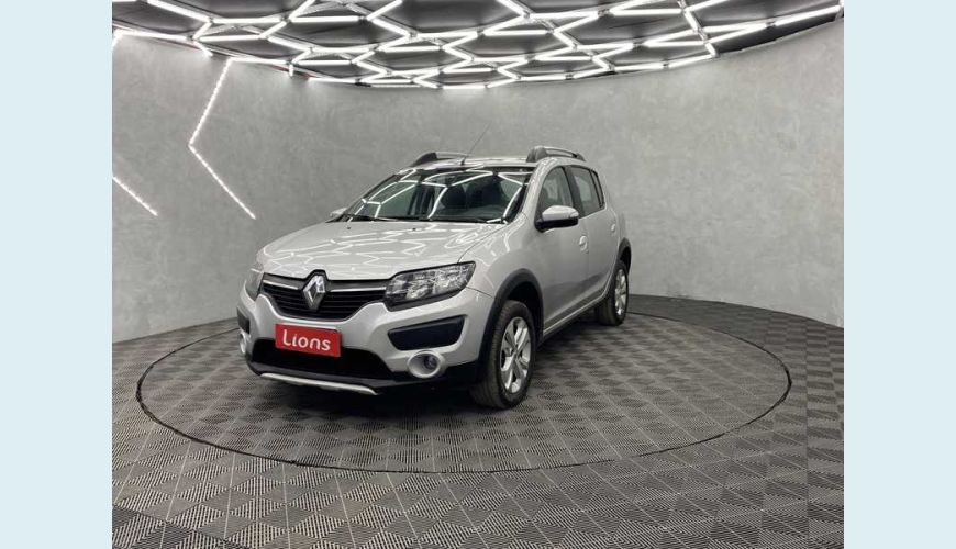 RENAULT SANDERO STEPWAY 1.6 8V FLEX - PRATA - 2017 Foto 2 (Grande)