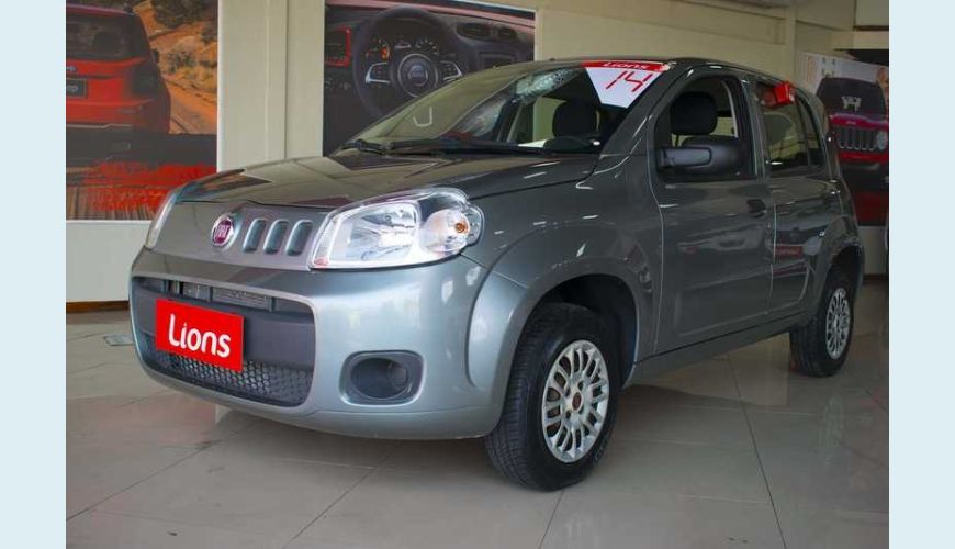 FIAT UNO VIVACE CELEB. 1.0 8V FLEX 4P - CINZA - 2014 Foto 2 (Grande)