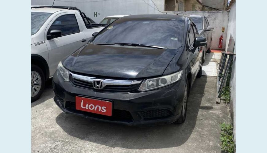 HONDA CIVIC NEW LXL 1.8 16V I-VTEC FLEX - PRETO - 2013 Foto 2 (Grande)