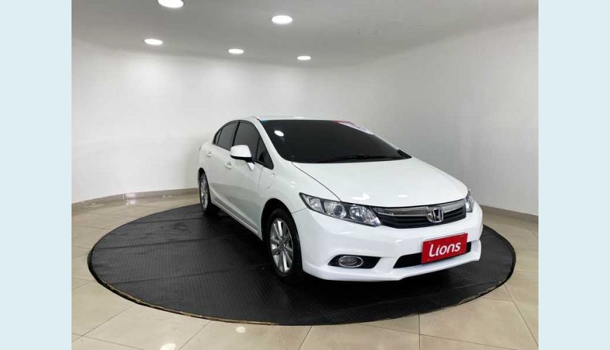 HONDA CIVIC NEW LXS 1.8 16V I-VTEC FLEX - BRANCO - 2014 Foto 2 (Grande)
