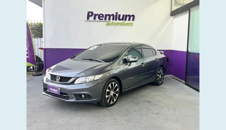 HONDA CIVIC - CINZA - 2015 Foto 2 (Grande)