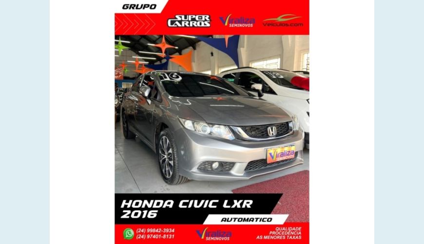 HONDA CIVIC - CINZA - 2016 Foto 2 (Grande)