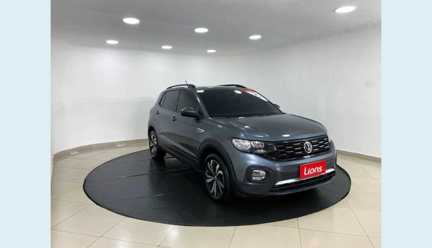 VOLKSWAGEN T-CROSS 1.0 200 TSI COMFORTLINE AUT. FLEX - CINZA - 2021 Foto 2 (Grande)