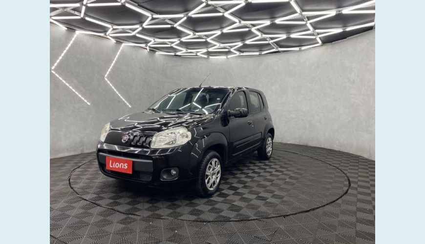 FIAT UNO ATTRACTIVE 1.4 8V FLEX 4P - PRETO - 2011 Foto 2 (Grande)