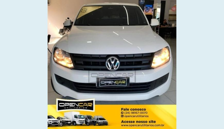 VOLKSWAGEN AMAROK 2.0 4X4 CS 16V TURBO INTERCOOLER DIESEL 2P MANUAL - BRANCO - 2013 Foto 2 (Grande)