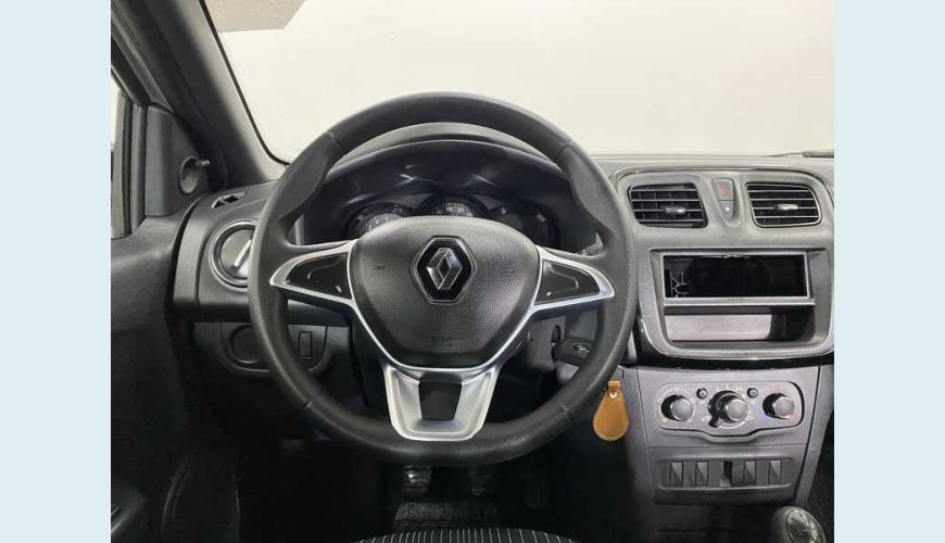 RENAULT LOGAN ZEN 1.0 12V SCE FLEX - BRANCO - 2020 Foto 2 (Grande)