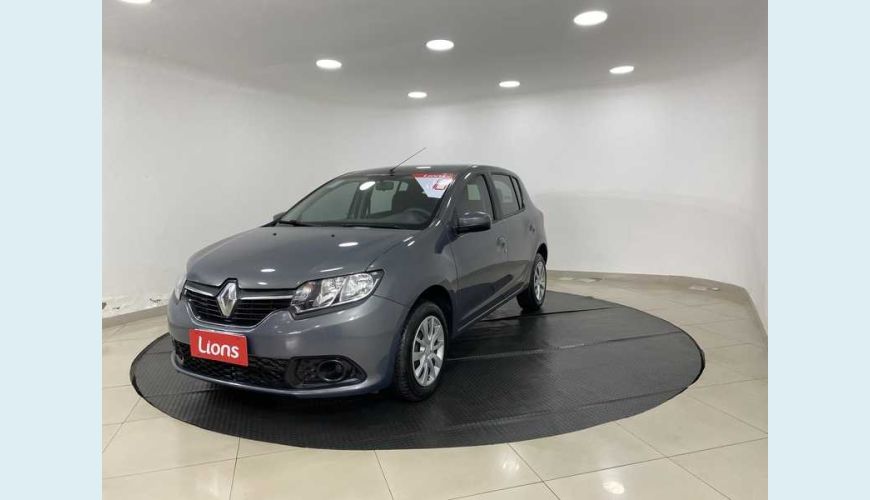 RENAULT SANDERO EXPRESSION 1.6 16V SCE FLEX - CINZA - 2018 Foto 2 (Grande)