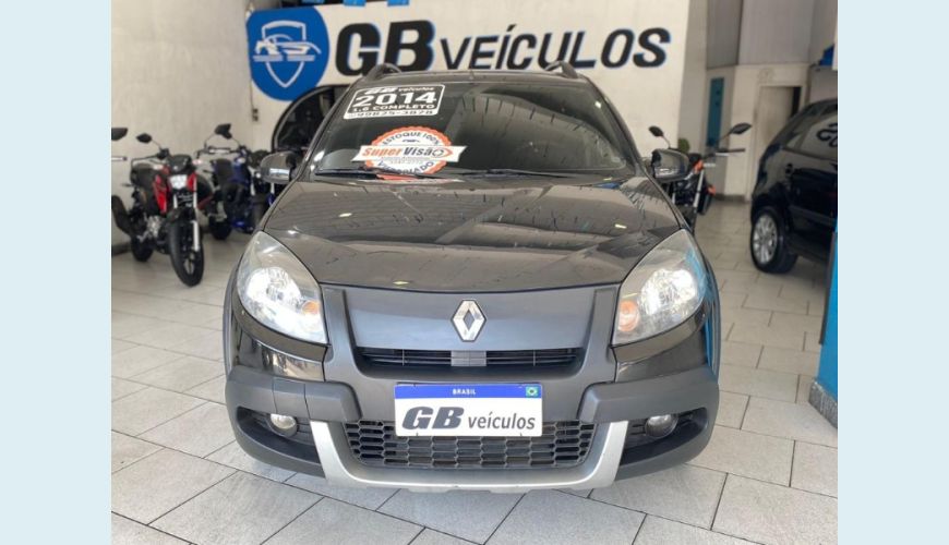 RENAULT SANDERO STEPWAY FLEX 1.6 16V 5P - PRETO - 2014 Foto 2 (Grande)