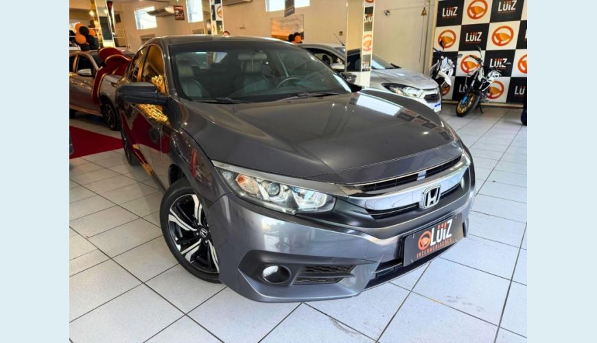 HONDA CIVIC SEDAN EXL 2.0 FLEX 16V AUT. 4P - CINZA - 2017 Foto 2 (Grande)