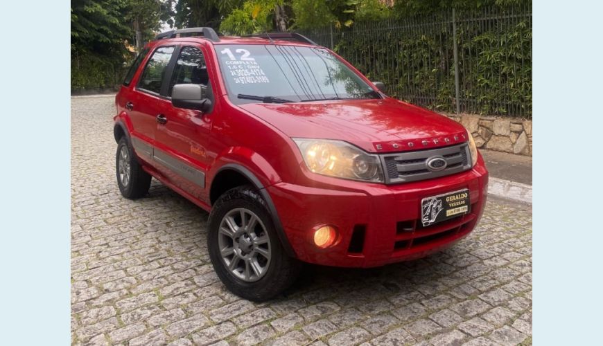 FORD ECOSPORT FREESTYLE 1.6 16V FLEX 5P - VERMELHO - 2012 Foto 2 (Grande)