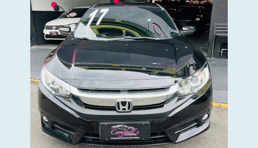 HONDA CIVIC SEDAN EXL 2.0 FLEX 16V AUT.4P - PRETO - 2017 Foto 2 (Grande)