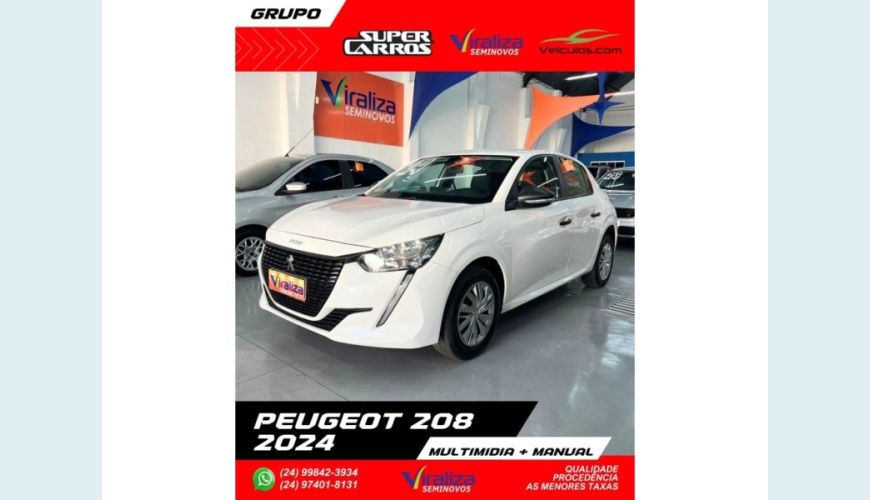 PEUGEOT 208 - BRANCO - 2024 Foto 2 (Grande)