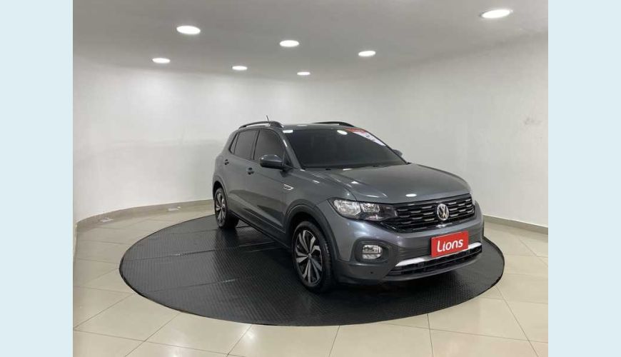 VOLKSWAGEN T-CROSS 1.0 200 TSI COMFORTLINE AUT. FLEX - CINZA - 2021 Foto 2 (Grande)