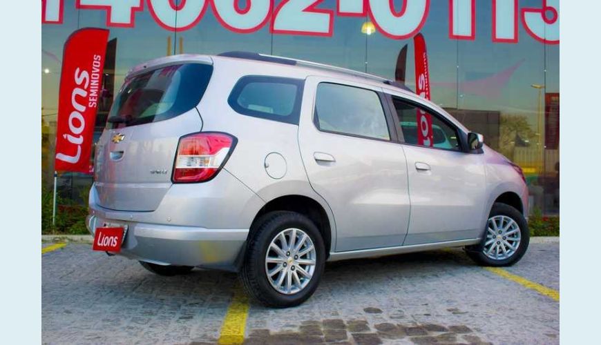 CHEVROLET SPIN LT 5S 1.8 AUT. FLEX - PRATA - 2016 Foto 2 (Grande)