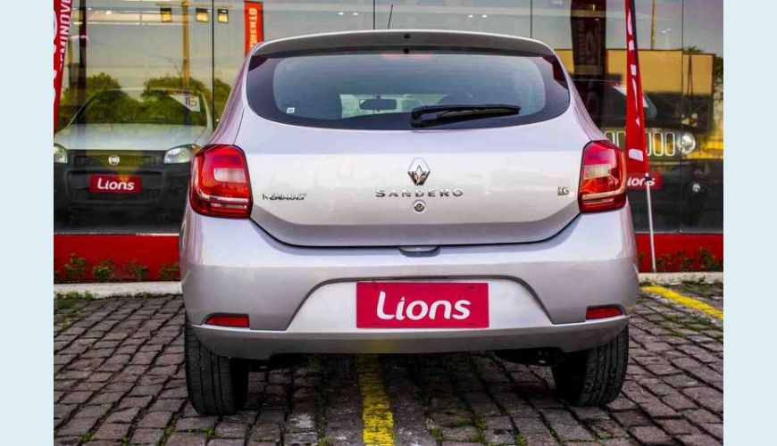 RENAULT SANDERO EXPRESSION 1.6 8V FLEX - PRATA - 2017 Foto 2 (Grande)