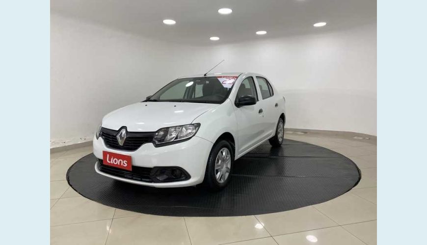 RENAULT LOGAN AUTHENTIQUE 1.0 12V SCE (FLEX) - BRANCO - 2020 Foto 2 (Grande)