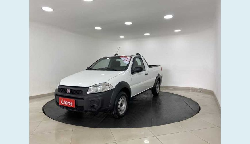 FIAT STRADA HARD WORKING 1.4 (FLEX) (CABINE SIMPLES) - BRANCO - 2019 Foto 2 (Grande)