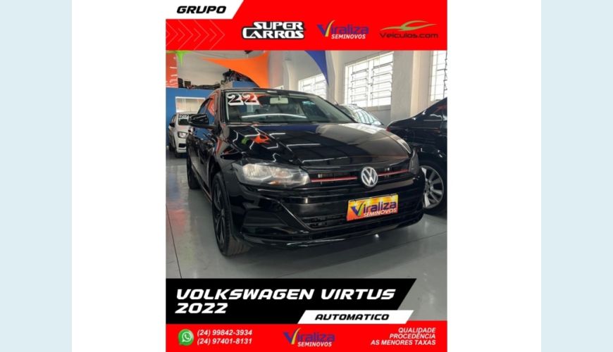 VOLKSWAGEN VIRTUS - PRETO - 2022 Foto 2 (Grande)