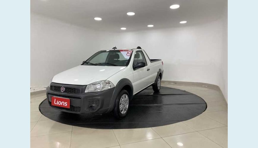 FIAT STRADA HARD WORKING 1.4 (FLEX) (CABINE SIMPLES) - BRANCO - 2019 Foto 2 (Grande)