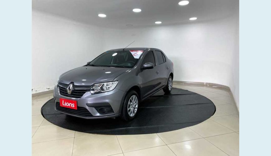 RENAULT LOGAN LIFE 1.0 12V SCE (FLEX) - CINZA - 2021 Foto 2 (Grande)