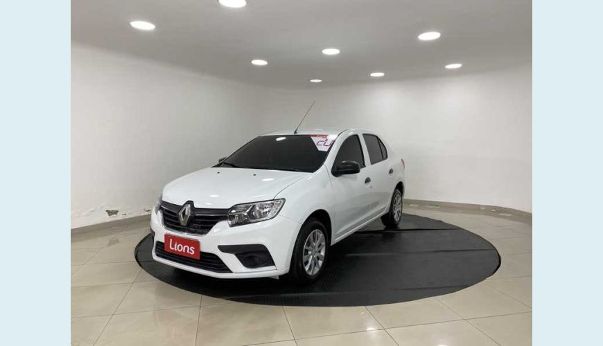 RENAULT LOGAN ZEN 1.0 12V SCE (FLEX) - BRANCO - 2020 Foto 2 (Grande)