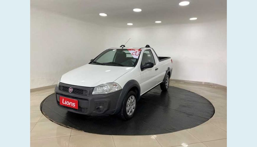 FIAT STRADA HARD WORKING 1.4 (FLEX) (CABINE SIMPLES) - BRANCO - 2020 Foto 2 (Grande)