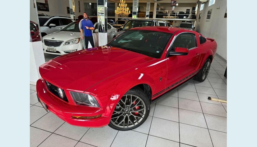 FORD MUSTANG COUPE 3.7 V6 MANUAL 2P - VERMELHO - 2008 Foto 2 (Grande)