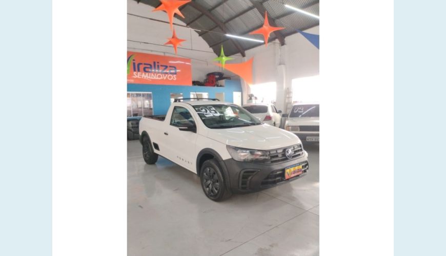 VOLKSWAGEN SAVEIRO FLEX MANUAL 2P - BRANCO - 2025 Foto 2 (Grande)