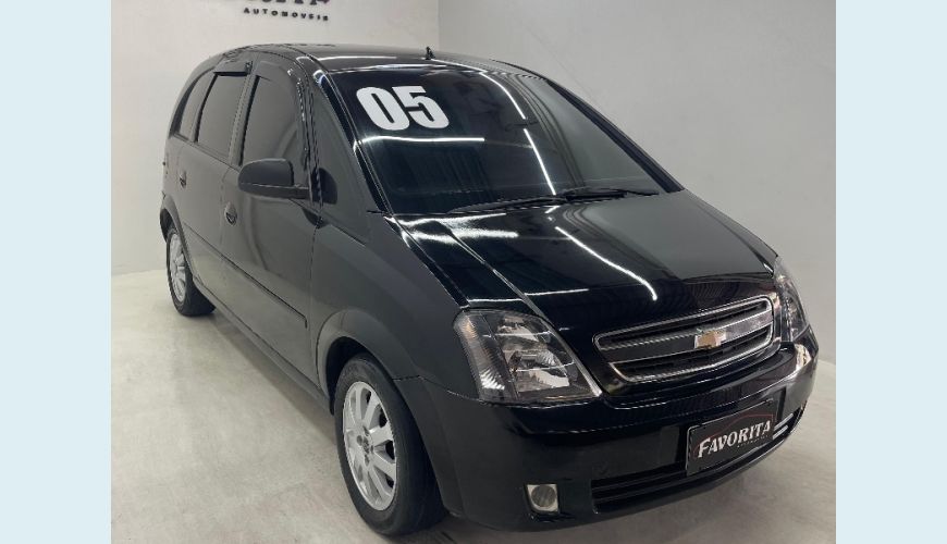 CHEVROLET MERIVA MAXX 1.8 MPFI 8V FLEX MANUAL 4P - PRETO - 2005 Foto 2 (Grande)