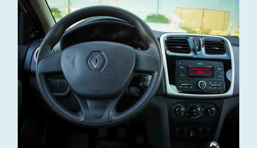 RENAULT LOGAN AUTHENTIQUE 1.0 12V FLEX MANUAL 4P - BRANCO - 2018 Foto 2 (Grande)