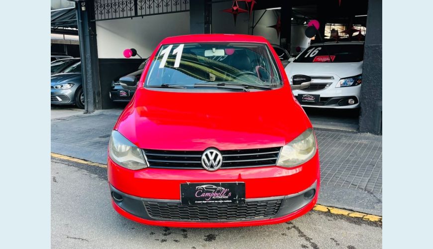 VOLKSWAGEN FOX 1.0 MI FLEX 8V MANUAL 4P - VERMELHO - 2011 Foto 2 (Grande)