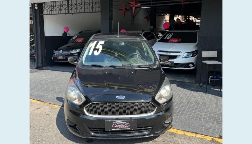 FORD KA S 1.0 FLEX MANUAL 4P - PRETO - 2015 Foto 2 (Grande)