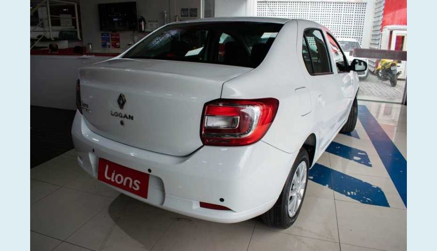 RENAULT LOGAN AUTHENTIQUE 1.0 12V FLEX MANUAL 4P - BRANCO - 2020 Foto 2 (Grande)