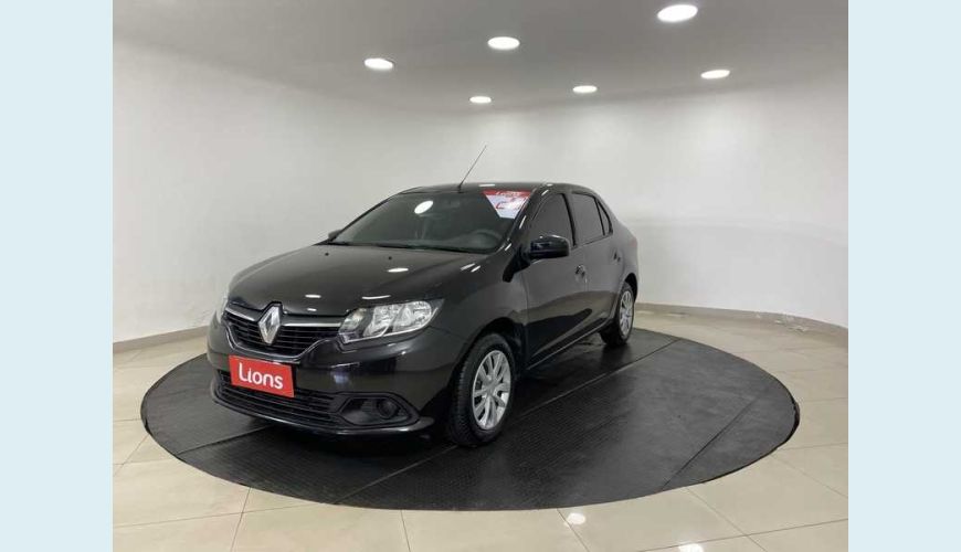 RENAULT LOGAN AUTHENTIQUE 1.0 12V FLEX MANUAL 4P - PRETO - 2019 Foto 2 (Grande)