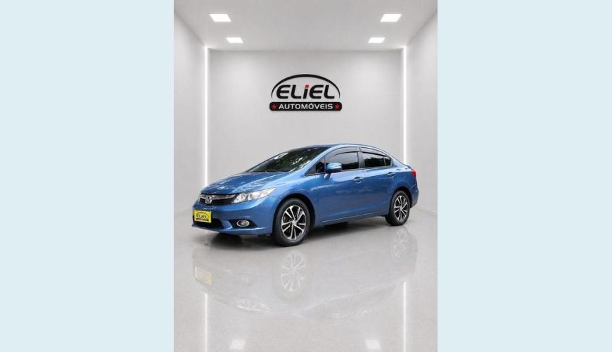 HONDA CIVIC LXS 1.8 FLEX MANUAL 4P - AZUL - 2013 Foto 2 (Grande)