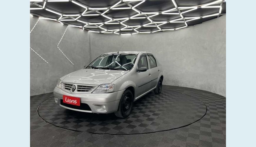 RENAULT LOGAN EXPRESSION 1.6 8V FLEX MANUAL 4P - PRATA - 2009 Foto 2 (Grande)