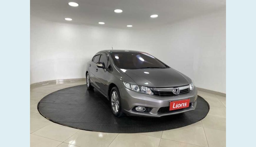 HONDA CIVIC NEW LXR 2.0 I-VTEC FLEX AUT. 4P - CINZA - 2014 Foto 2 (Grande)