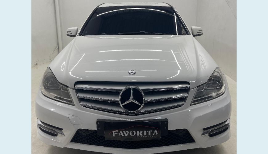 MERCEDES-BENZ C-180 TURBO 1.6 AUT. 4P - BRANCO - 2014 Foto 2 (Grande)