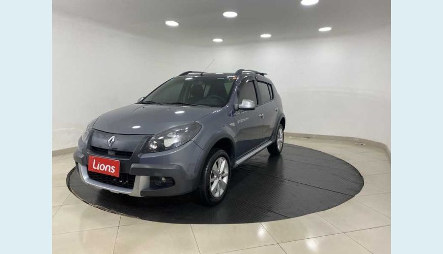 RENAULT RENAULT SANDERO STEPWAY 1.6 16V FLEX MANUAL 4P - CINZA - 2012 Foto 2 (Grande)