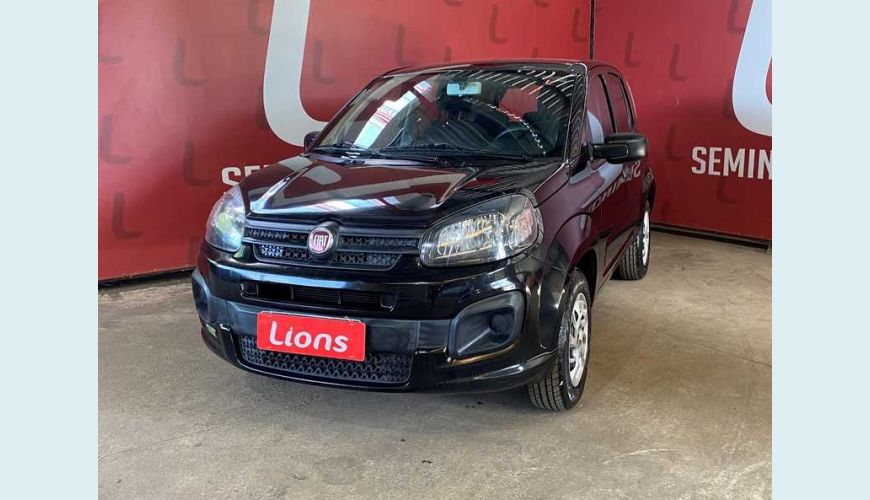 FIAT FIAT UNO ATTRACTIVE 1.0 8V FLEX MANUAL 4P - PRETO - 2020 Foto 2 (Grande)