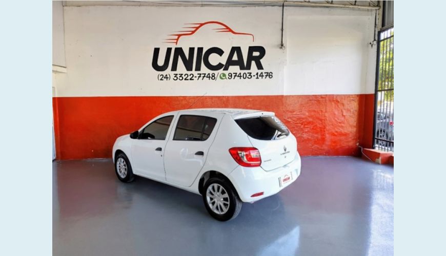 RENAULT SANDERO FLEX MANUAL 4P - BRANCO - 2020 Foto 2 (Grande)