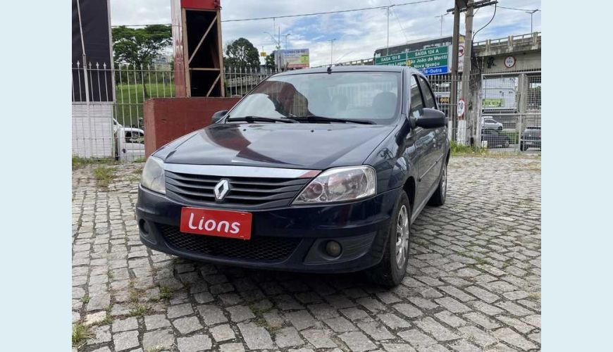 RENAULT LOGAN EXPRESSION 1.0 16V FLEX MANUAL 4P - AZUL - 2012 Foto 2 (Grande)