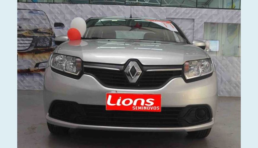 RENAULT LOGAN EXPRESSION 1.6 8V FLEX MANUAL 4P - PRATA - 2017 Foto 2 (Grande)