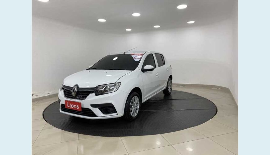 RENAULT SANDERO ZEN 1.0 12V FLEX AUT. 4P - BRANCO - 2020 Foto 2 (Grande)