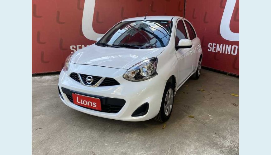 NISSAN MARCH S 1.0 12V FLEX MANUAL 4P - BRANCO - 2019 Foto 2 (Grande)